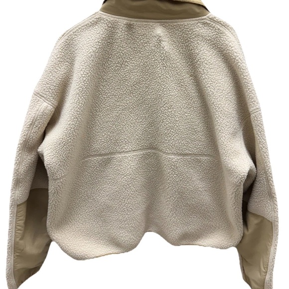 Women’s NorthFace Women's Off-White Teddy Fleece jacket Size Large - Picture 4 of 4